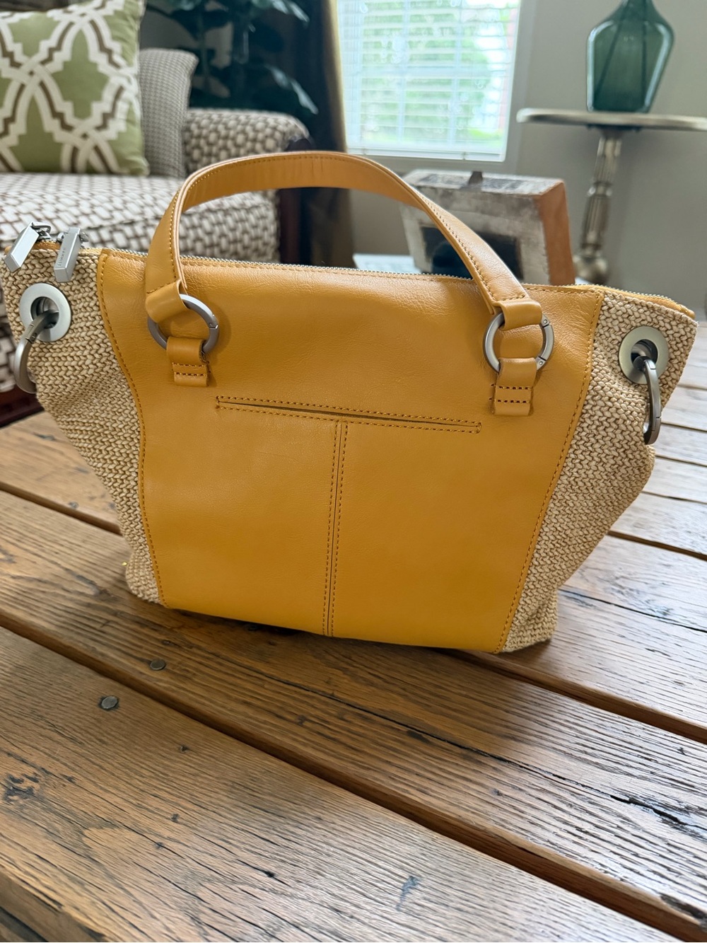 Hammitt Daniel Medium Satchel with Raffia - Like New! - Picture 2 of 10